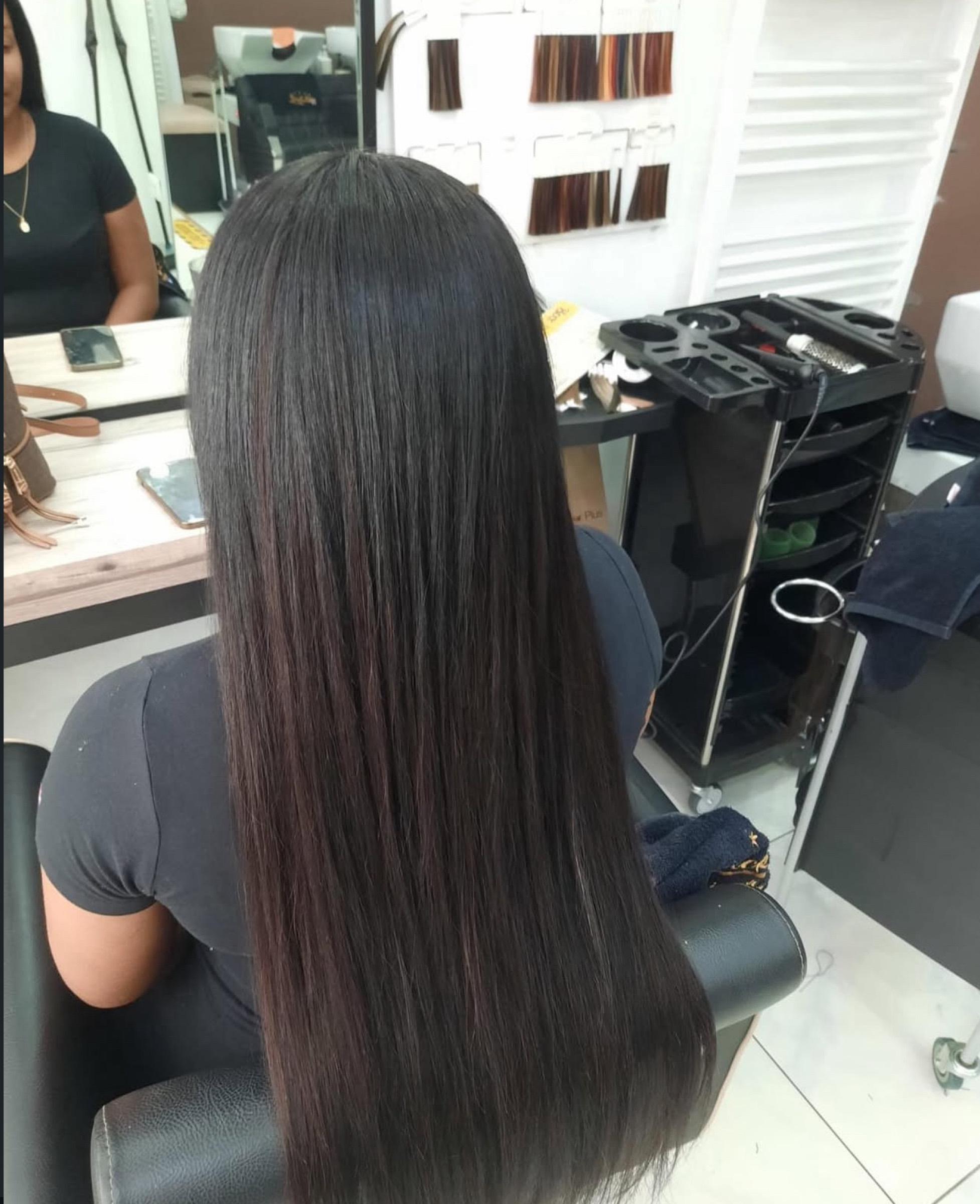 Styling moment inside the Black Sea Friseur atelier